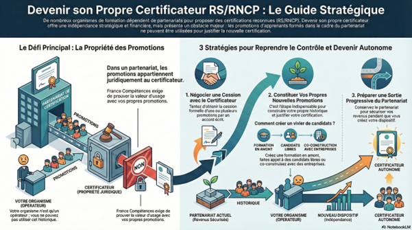 Comment s’émanciper d’un partenariat RS/RNCP ?
