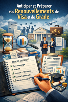 Préparer et anticiper vos renouvellements de visa et de grade