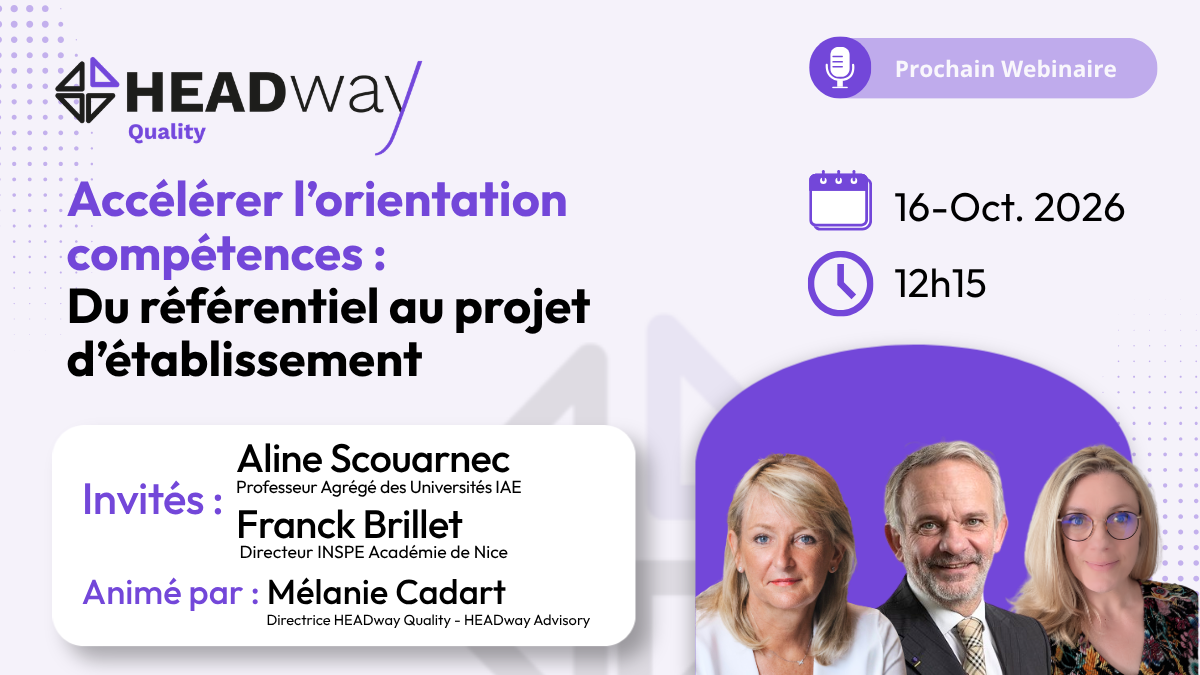Webinaire – Accélérer l’orientation compétences : du référentiel au projet d’établissement